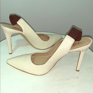 Arturo Chiang NEW leather sling heels